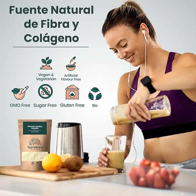 Baobab en polvo BIO 500g – 100% puro y natural, calidad premium - Imagen 6